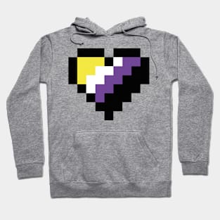 Nonbinary heart Hoodie